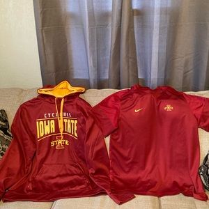 Iowa State Cyclones Hoodie and Dri Fit Sideline shirt